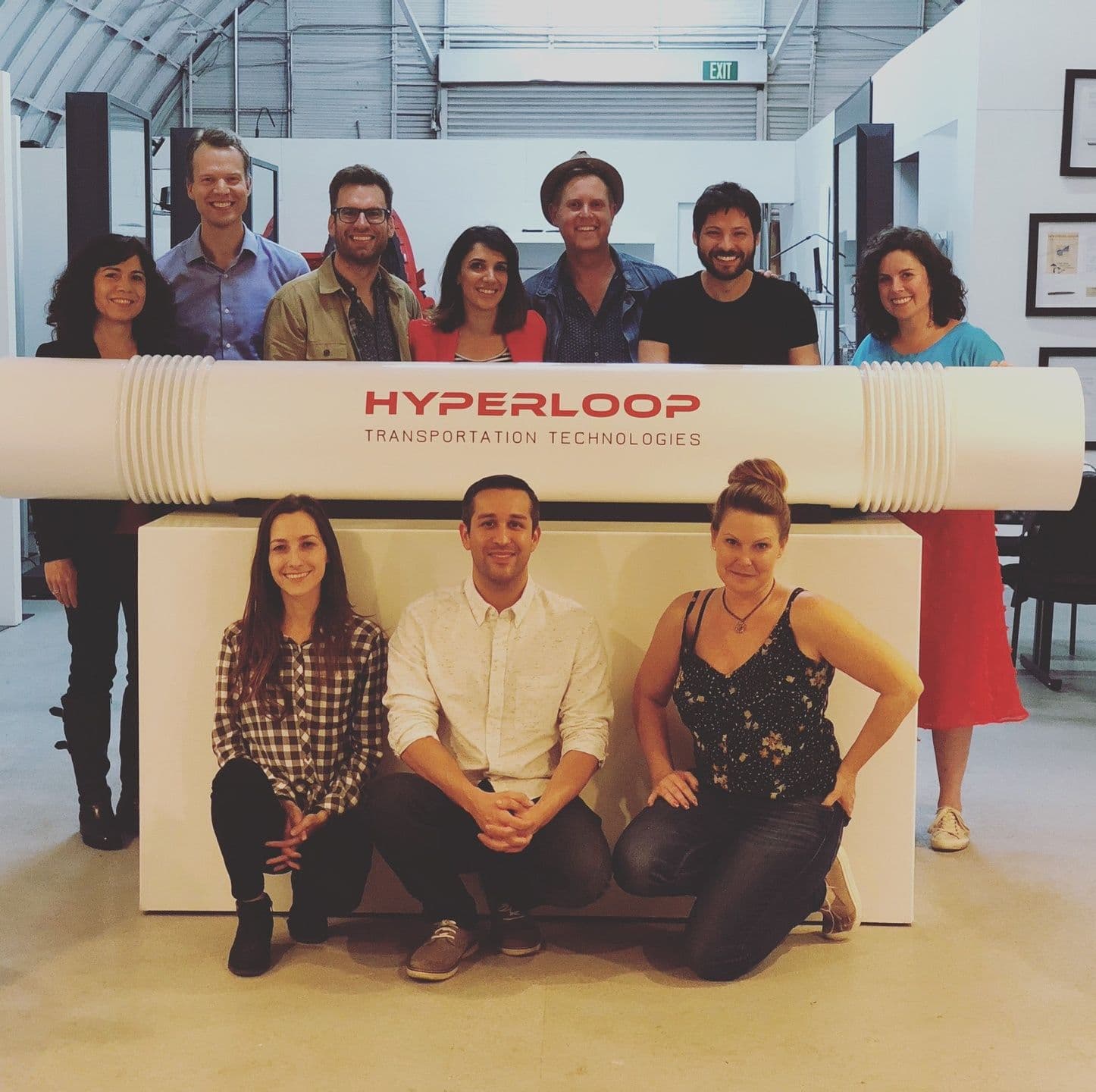 Sura with the Hyperloop Technologies team